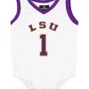 Wholesale 🔥 Colosseum Athletics NCAA LSU Tigers Jersey Onesie 🎉