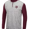 Flash Sale 🎉 Colosseum Athletics NCAA Texas A&M Aggies Color Block 1/4 Zip 👚 Shirt ✨