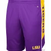Cheap 💯 Colosseum Athletics NCAA LSU Tigers Logo Graphic Shorts ⌛
