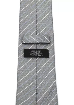 Outlet ❤️ Star Wars Darth Vader Modern Stripe Gray Tie 🎁 -Star Wars Sales Shop Belk 184