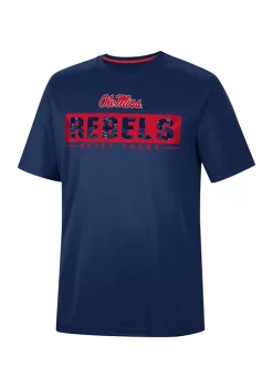 New ❤️ Colosseum Athletics NCAA Ole Miss Rebels Camouflage Graphic T-Shirt 🥰
