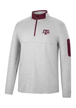 Best Pirce ✨ Colosseum Athletics NCAA Texas A&M Aggies Country Club Quarter Zip Pullover 😀 -Star Wars Sales Shop Belk 1881
