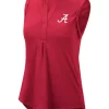 Promo 🎉 Colosseum Athletics NCAA Alabama Crimson Tide Split Neck Logo Tank 🌟