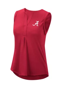 Promo 🎉 Colosseum Athletics NCAA Alabama Crimson Tide Split Neck Logo Tank 🌟