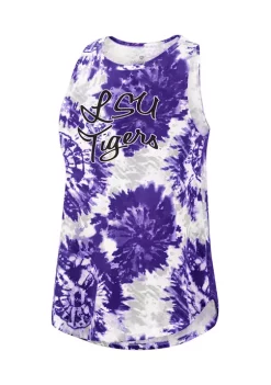 Deals 😉 Colosseum Athletics NCAA LSU Tigers Tie Dye Graphic Tank ⭐