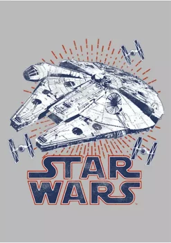 Budget 🔥 Star Wars Falcon Rays Graphic T-Shirt 🛒 -Star Wars Sales Shop Belk 198