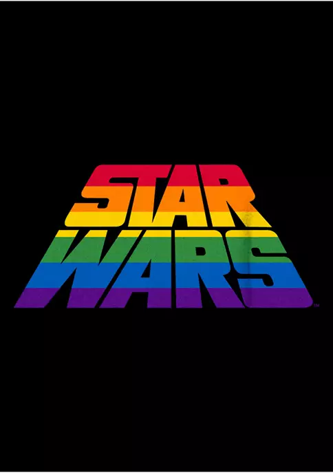 Best Pirce ⭐ Star Wars Perspective Rainbow Logo Graphic T-Shirt ⌛ 5 Best Pirce ⭐ Star Wars Perspective Rainbow Logo Graphic T-Shirt ⌛ - Image 3