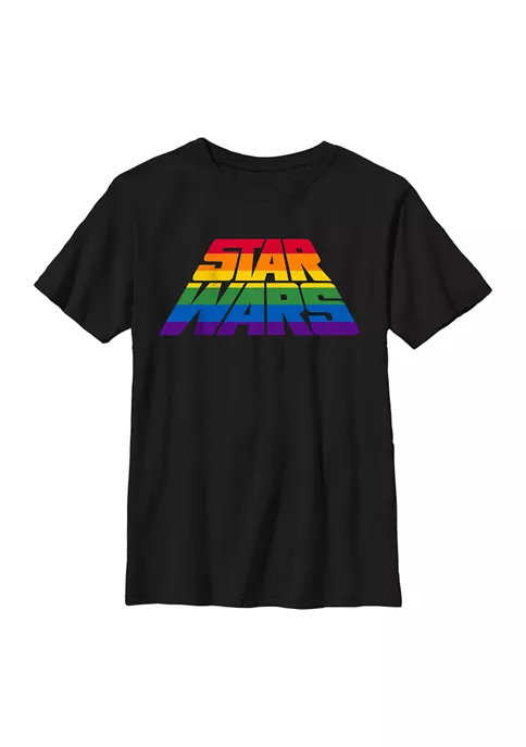 Best Pirce ⭐ Star Wars Perspective Rainbow Logo Graphic T-Shirt ⌛ 6 Best Pirce ⭐ Star Wars Perspective Rainbow Logo Graphic T-Shirt ⌛ - Image 4