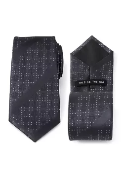 Discount 🎁 Star Wars Mandalorian Blue Stripe Dotted Tie 🔔 -Star Wars Sales Shop Belk 229