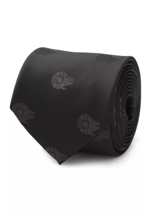 Budget ๐ Star Wars Millennium Falcon Black Tonal Tie ๐งจ 4 Budget ๐ Star Wars Millennium Falcon Black Tonal Tie ๐งจ - Image 2