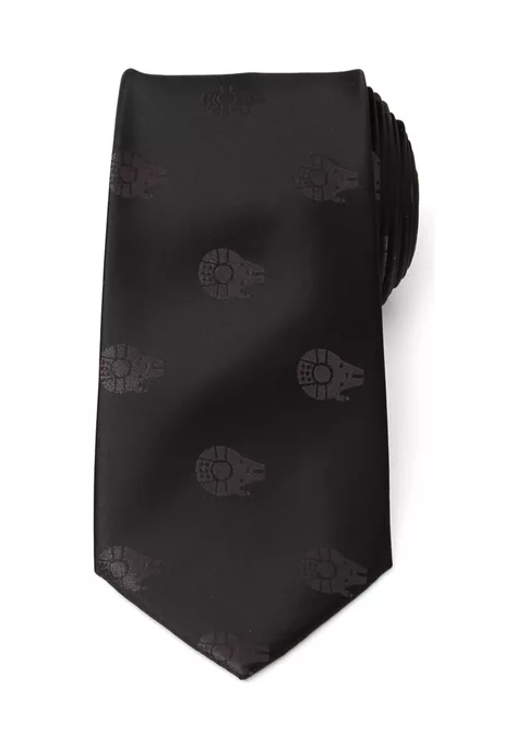 Budget ๐ Star Wars Millennium Falcon Black Tonal Tie ๐งจ 5 Budget ๐ Star Wars Millennium Falcon Black Tonal Tie ๐งจ - Image 3