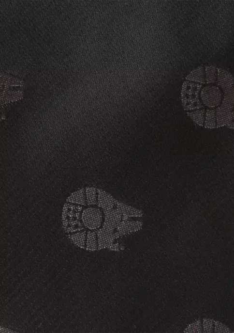 Budget ๐ Star Wars Millennium Falcon Black Tonal Tie ๐งจ 6 Budget ๐ Star Wars Millennium Falcon Black Tonal Tie ๐งจ - Image 4