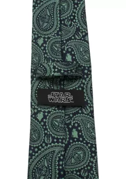 Best Pirce 👏 Star Wars Yoda Green Paisley Tie ✔️ -Star Wars Sales Shop Belk 258
