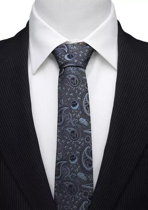 Outlet 😉 Star Wars Vader Paisley Blue and Gray Tie 🌟 7 Outlet 😉 Star Wars Vader Paisley Blue and Gray Tie 🌟 - Image 5