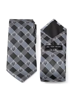 Brand new ❤️ Star Wars Boba Fett Blue Plaid Tie 🤩