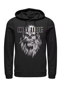 Outlet โค๏ธ Star Wars Chewie Face Graphic Fleece Hoodie โค๏ธ