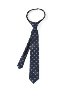 Cheap 🎉 Star Wars The Child Dotted Navy Zipper Tie 🌟