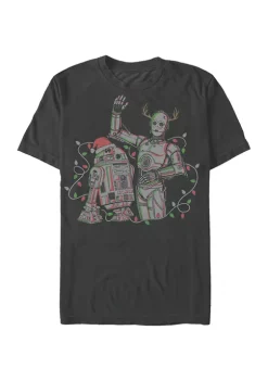 Outlet 👏 Star Wars Big & Tall Holiday Droid Graphic T-Shirt 👍