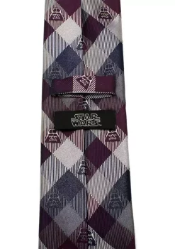 Coupon 🛒 Star Wars Darth Vader Plum Modern Plaid Tie 😉 -Star Wars Sales Shop Belk 316