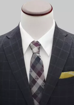 Coupon 🛒 Star Wars Darth Vader Plum Modern Plaid Tie 😉 -Star Wars Sales Shop Belk 317