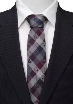 Coupon 🛒 Star Wars Darth Vader Plum Modern Plaid Tie 😉 -Star Wars Sales Shop Belk 318