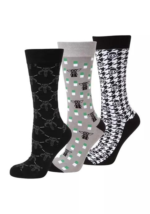 Promo ⌛ Star Wars The Mandalorian 3 Pair 🧦 Socks Gift Set 💯 3 Promo ⌛ Star Wars The Mandalorian 3 Pair 🧦 Socks Gift Set 💯