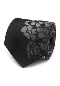 New 😀 Star Wars R2D2 Floral Black Tie 🌟