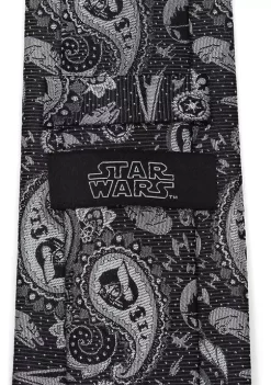 Buy 🥰 Star Wars Vader Paisley Black and White Tie 😀 -Star Wars Sales Shop Belk 368