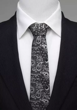 Buy 🥰 Star Wars Vader Paisley Black and White Tie 😀 -Star Wars Sales Shop Belk 369