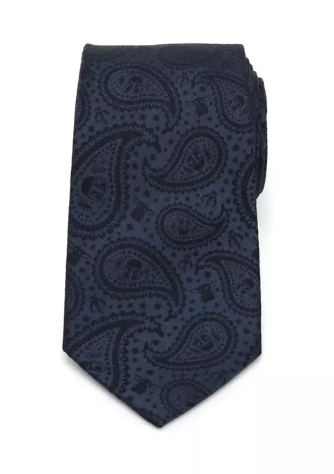 Cheap โญ Star Wars Mandalorian The Child Paisley Navy Tie ๐ 4 Cheap โญ Star Wars Mandalorian The Child Paisley Navy Tie ๐ - Image 2