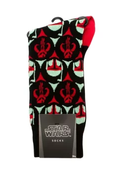 Outlet 💯 Star Wars Boba Fett Black 🧦 Socks 🎁 -Star Wars Sales Shop Belk 456