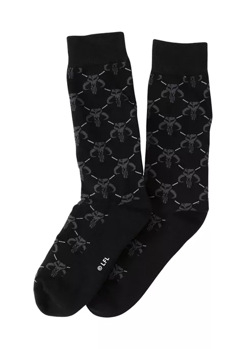 Discount 🌟 Star Wars Mandalorian Charcoal Gray 🧦 Socks 🥰 4 Discount 🌟 Star Wars Mandalorian Charcoal Gray 🧦 Socks 🥰 - Image 2