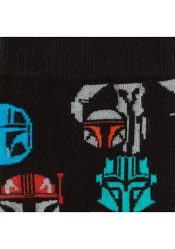 Hot Sale ⌛ Star Wars Mandalorian Helmet Multi Colored Black Sock 😉 -Star Wars Sales Shop Belk 470