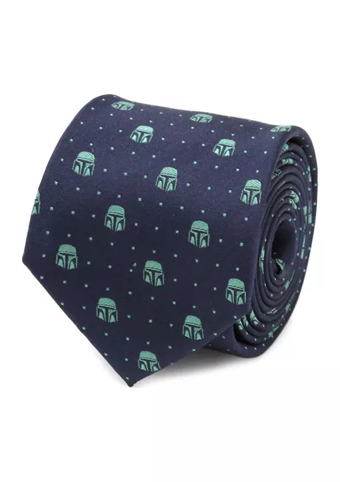 Best deal 👍 Star Wars Mandalorian Helmet Dotted Navy Tie ⌛ 3 Best deal 👍 Star Wars Mandalorian Helmet Dotted Navy Tie ⌛