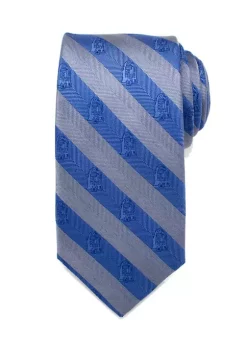 New 🥰 Star Wars R2D2 Blue and Grey Stripe Tie 🔥