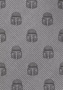 Flash Sale 🎉 Star Wars Mandalorian Helmet Gray Tie ✨ -Star Wars Sales Shop Belk 505