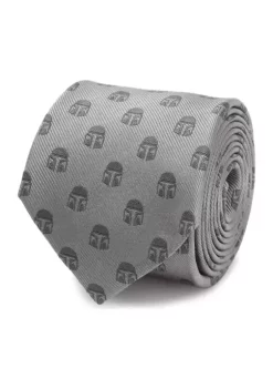 Flash Sale 🎉 Star Wars Mandalorian Helmet Gray Tie ✨ -Star Wars Sales Shop Belk 508