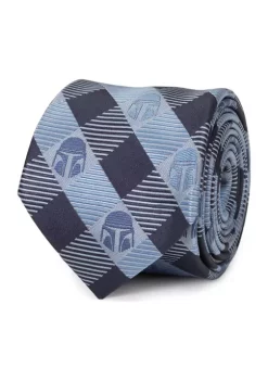 Best Sale ๐ Star Wars Mando Helmet Check Blue Tie ๐