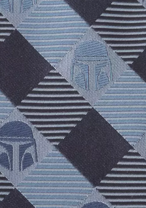 Best Sale 👏 Star Wars Mando Helmet Check Blue Tie 👏 5 Best Sale 👏 Star Wars Mando Helmet Check Blue Tie 👏 - Image 3