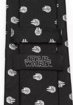 Flash Sale ✔️ Star Wars Millennium Falcon Metallic Silver Tie 💯 -Star Wars Sales Shop Belk 559