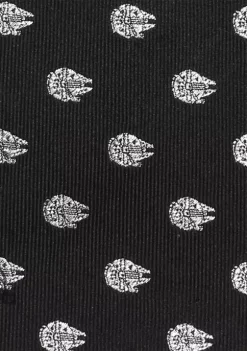 Flash Sale ✔️ Star Wars Millennium Falcon Metallic Silver Tie 💯 -Star Wars Sales Shop Belk 560