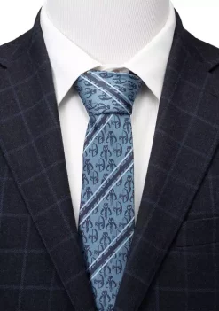 Discount 👏 Star Wars Mando Navy Stripe Tie 👏 -Star Wars Sales Shop Belk 577