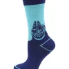Coupon 😍 Star Wars Millennium Falcon Mod Blue 🧦 Socks 😀 -Star Wars Sales Shop Belk 635