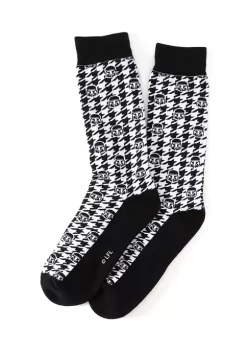 Coupon 😍 Star Wars Mandalorian Helmet Houndstooth 🧦 Socks 😍 -Star Wars Sales Shop Belk 640