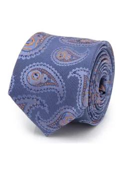 Best Sale ✨ Star Wars BB-8 Paisley Blue Silk Tie 💯
