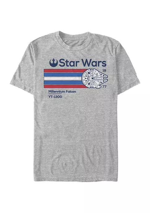 Promo ๐ Star Wars Big & Tall Millennium Falcon V2 Graphic T-Shirt ๐คฉ 6 Promo ๐ Star Wars Big & Tall Millennium Falcon V2 Graphic T-Shirt ๐คฉ - Image 4