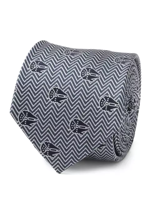 Best Sale ๐งจ Star Wars Millennium Falcon Herringbone Blue Tie ๐ 6 Best Sale ๐งจ Star Wars Millennium Falcon Herringbone Blue Tie ๐ - Image 4
