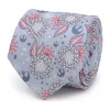 Wholesale 🛒 Star Wars Floral Icons Light Blue Tie ❤️