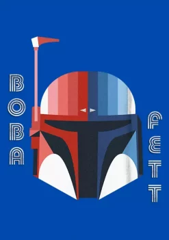 Budget 🔥 Star Wars Boba Helmet Graphic T-Shirt 👏 -Star Wars Sales Shop Belk 793