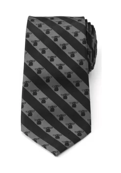 Best Sale 🧨 Star Wars The Child Charcoal Stripe Tie ❤️ -Star Wars Sales Shop Belk 817